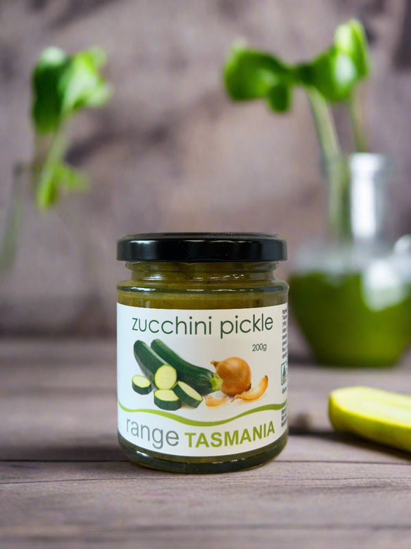 range TASMANIA zucchini pickle
