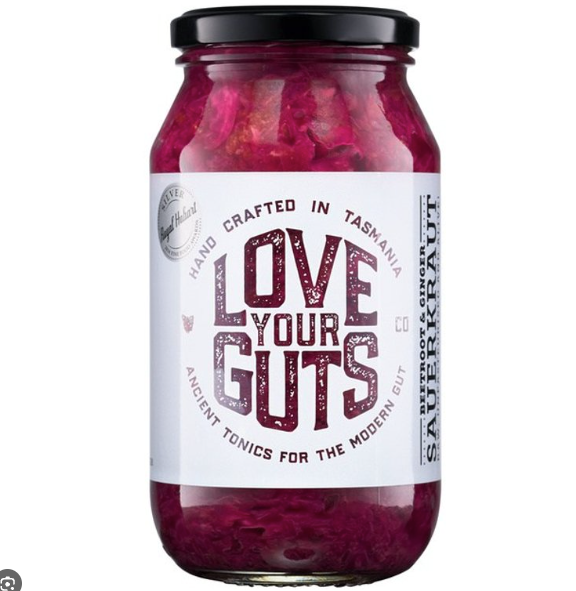Love Your Guts- Beetroot & Ginger Sauerkraut