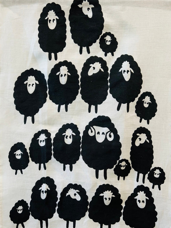 Soul Bouy - Tasmanian Flock of Sheeps Linen Tea Towel
