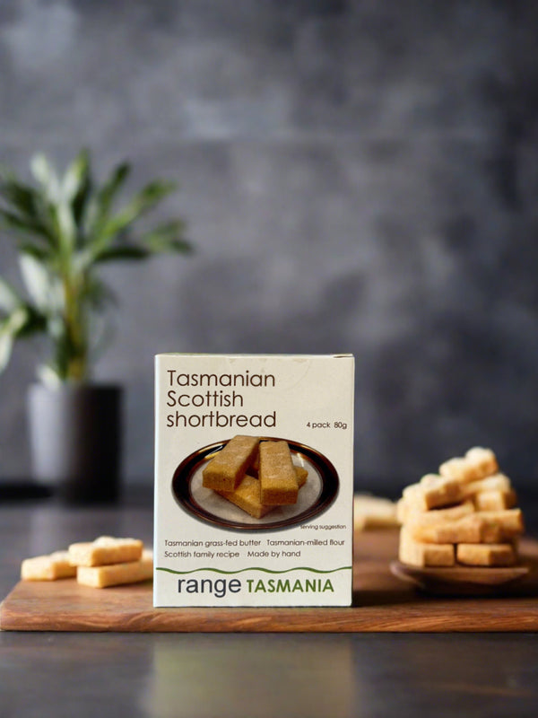 range TASMANIA Scottish shortbread snack pack