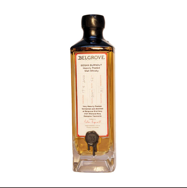 Belgrove Bogan Burnout Heavily Peated Malt Whisky