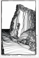 Fluted Cape, Bruny Island Tea Towel