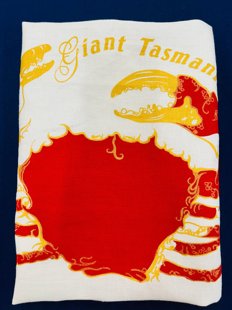 Soul Bouy - Tasmanian Giant Crab Linen Tea Towel
