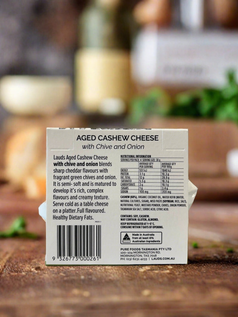 Lauds - Aged Cashew Vegan cheese with Chive & Onion