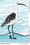 Eastern Curlew Tea Towel