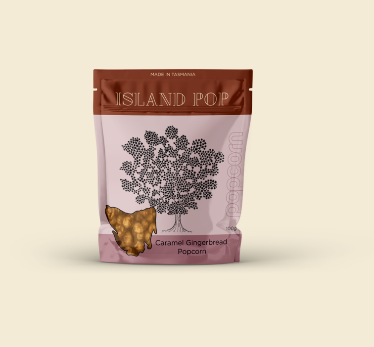 Island Pop- Caramel Gingerbread Popcorn