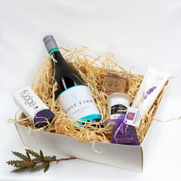 Tasmanian Vegan Beauty Hamper with Wine