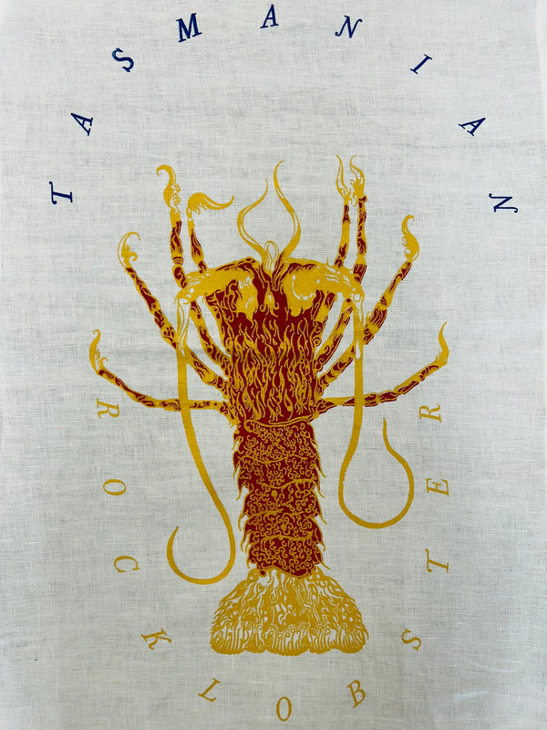 Soul Bouy - Tasmanian Rock Lobster Linen Tea Towel