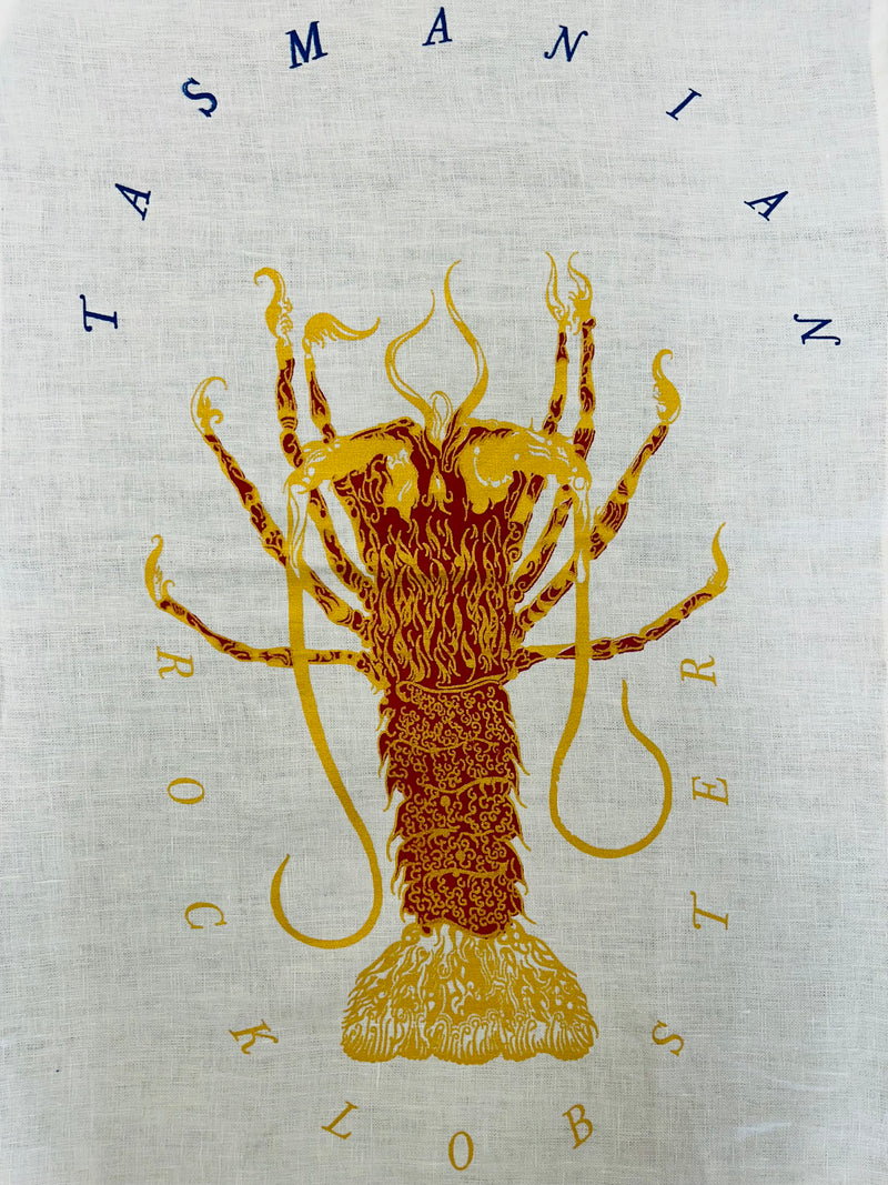 Soul Bouy - Tasmanian Rock Lobster Linen Tea Towel