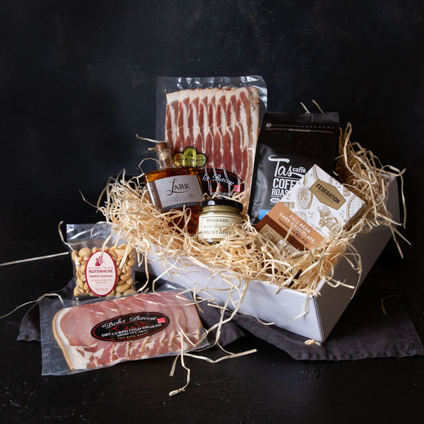 Valentines Day Tasmanian Whisky and Bacon Gift