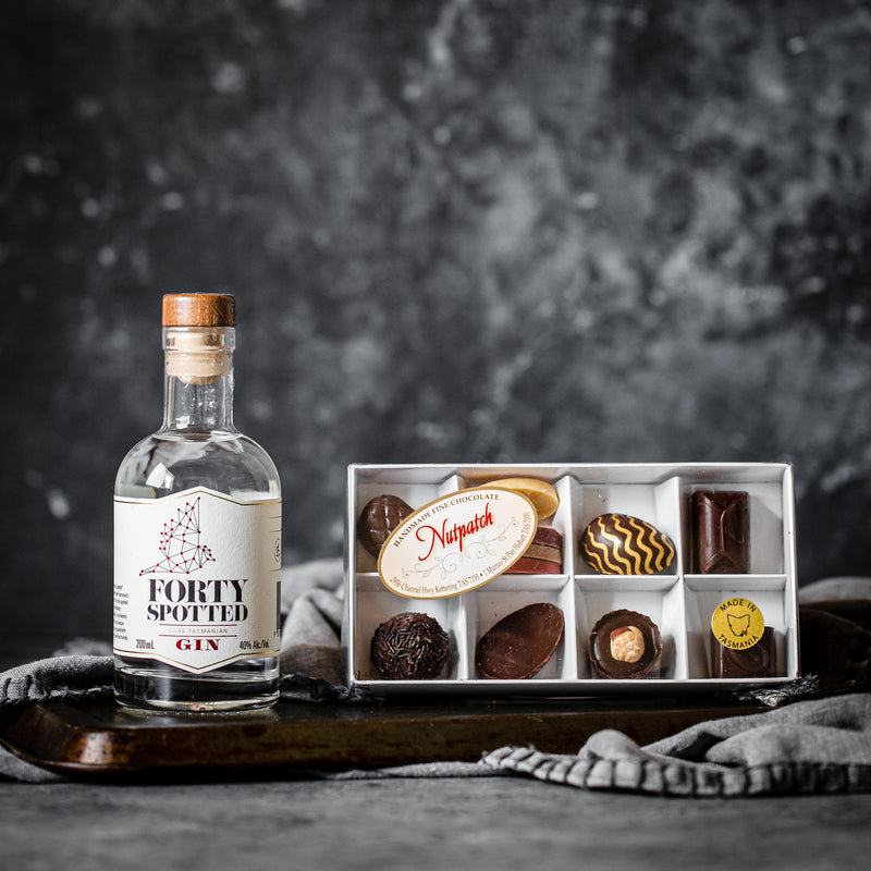 Gluten Free Handmade Chocolates and Forty Spotted Gin