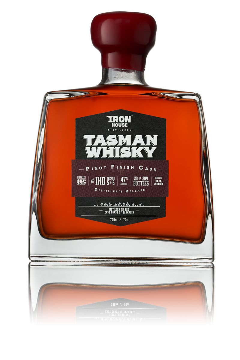 Iron House Distillery Tasman Whisky Pinot Cask Single Malt 700ml