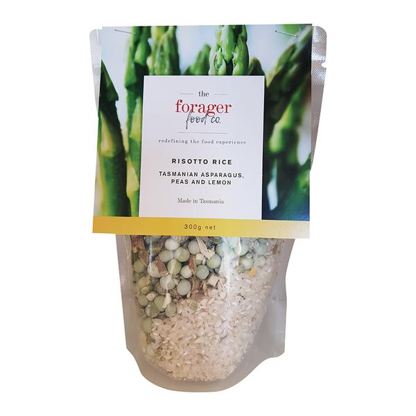 Forager Grains Risotto Rice with Tasmanian Asparagus, Pea & Lemon