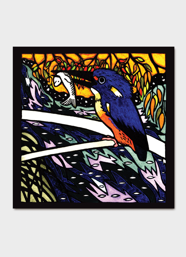 Kit Hiller – Kingfisher- Greeting Card