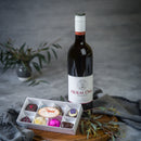 Mothers Day Tasmanian Handmade Chocolates and Red Wine present - Tasmanian Gourmet Online
