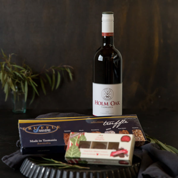 Copy of Tasmanian Chocolate Treat and Red Wine - Tasmanian Gourmet Online
