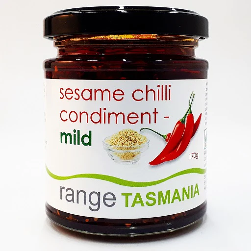range TASMANIA sesame chilli condiment - mild