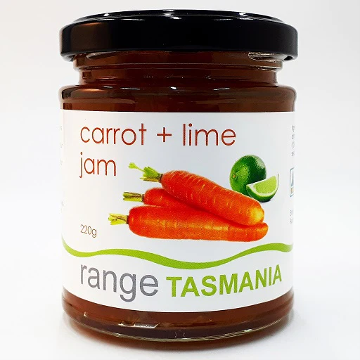 range TASMANIA carrot & lime jam