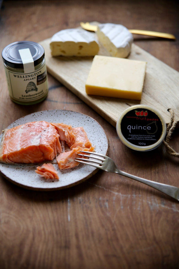 Tasmanian Salmon, Cheese and Leatherwood Honey Gift Basket - Tasmanian Gourmet Online