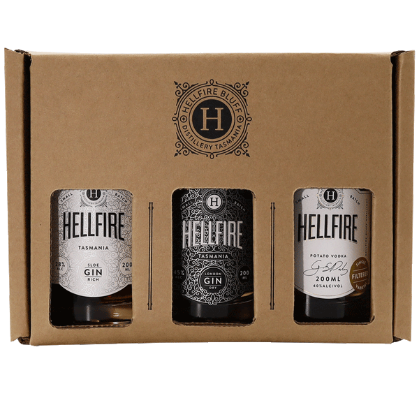 Hellfire Vodka, Gin, Liqueur Gift Pack