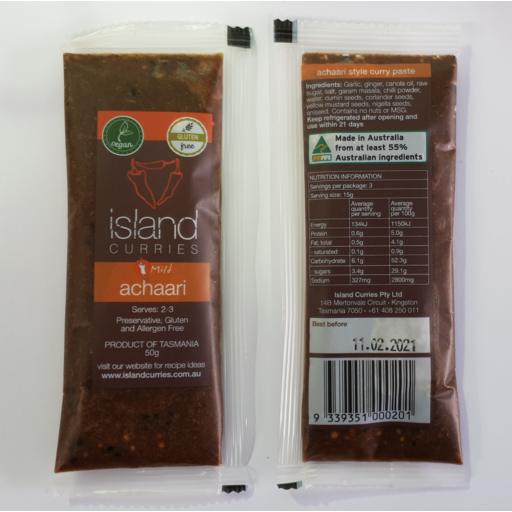 Island Curries 'Achaari' Chicken Curry Paste