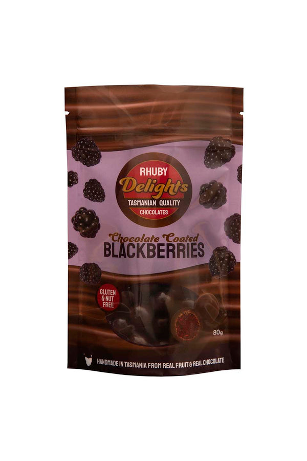 Rhuby Delights Chocolate Coated Tasmanian Blackberries